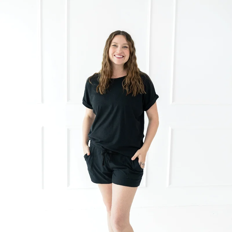 Sports litigation style Bootcut pants Women's Bamboo Jersey Shorts in Midnight