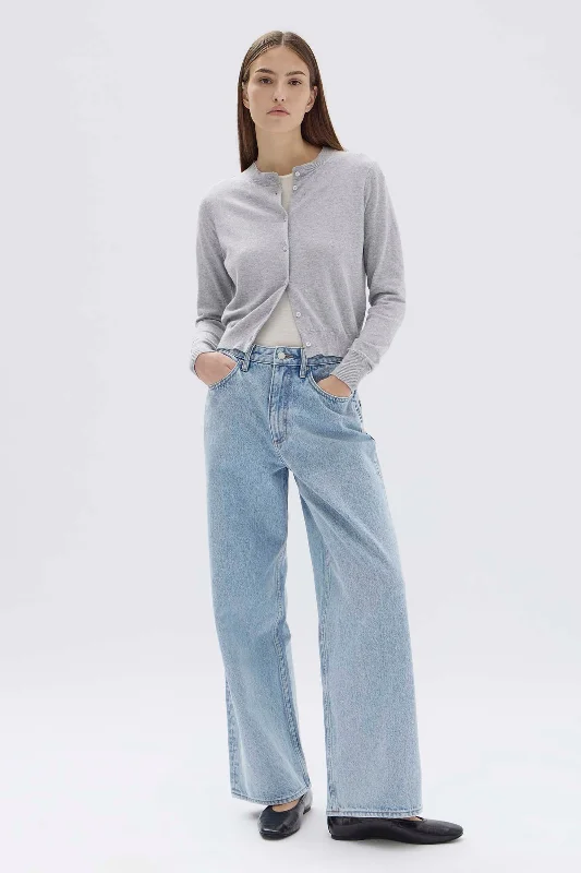 Sports litigation style Elegant satin skirt Womens Boyfriend Jean