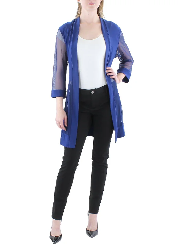 Customized Version Tweed Blazer Womens Illusion 3/4 Sleeves Jacket