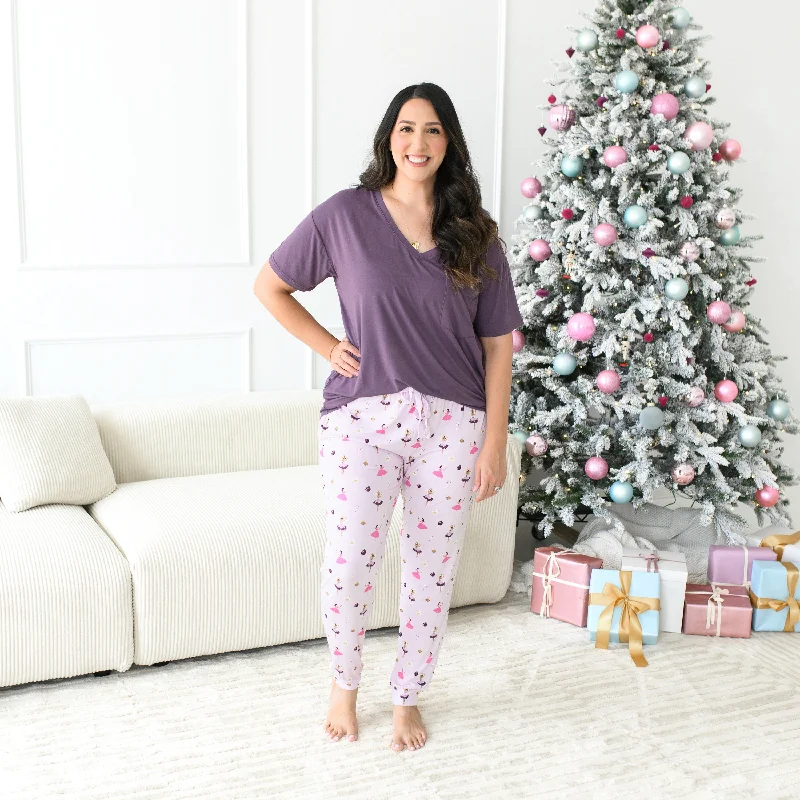 Sweet breath Women’s high-waisted jeans Women's Jogger Pants in Sugar Plum