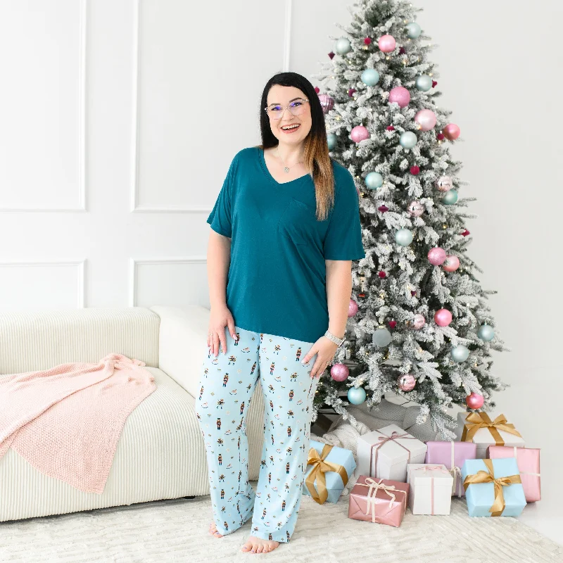 Printing decoration Bootcut jeans for women Women's Lounge Pants in Nutcracker