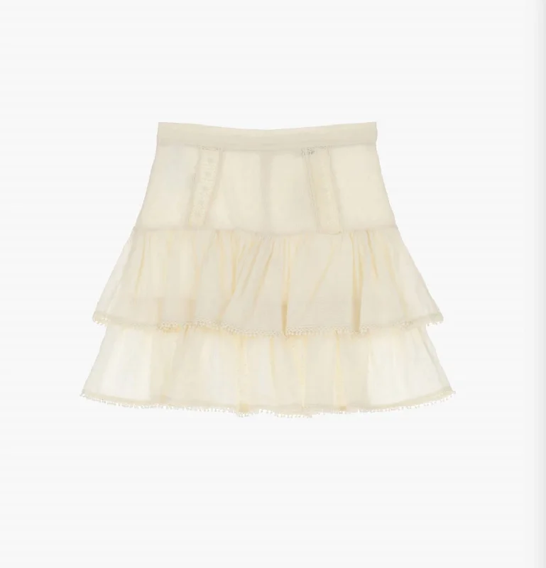 Luxury and fashionable Evening skirt Womens Samba Summer Skirt In Vanilla