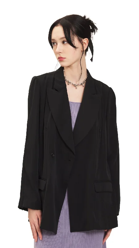 Sports outdoor style Cuffed sleeve blazer Zipperd Blazer