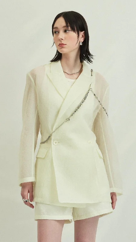 Beautiful Romance Work blazer Sheer Blazer