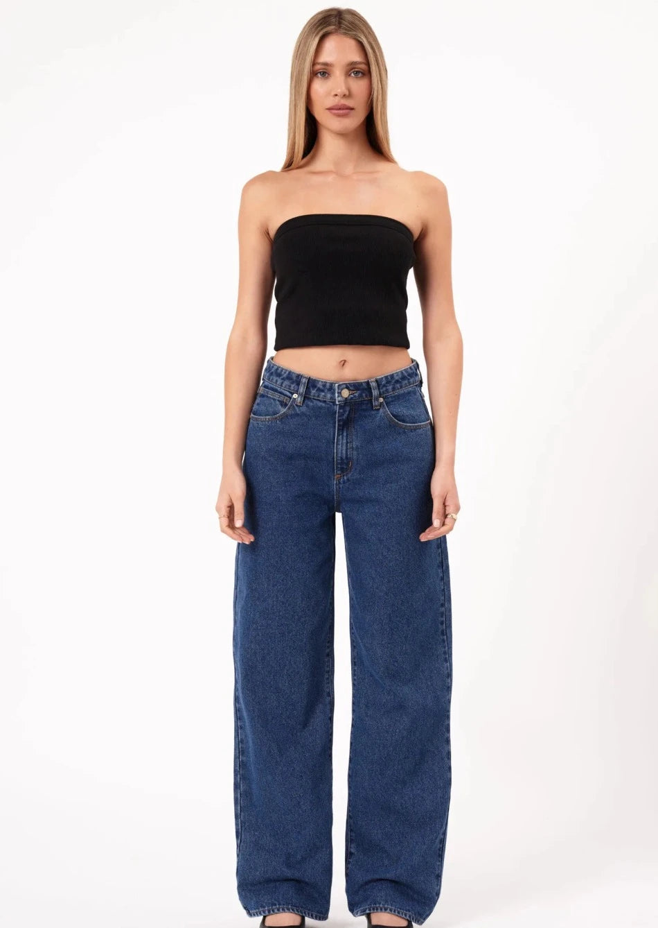 Fashionable and versatile Abrand 95 Baggy Bella Mid Blue