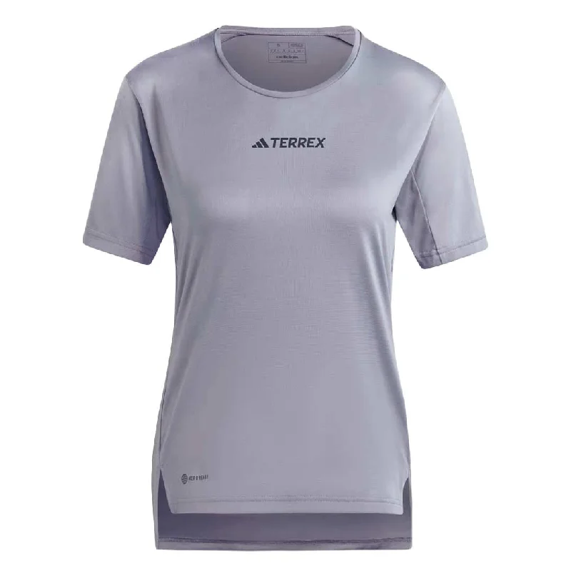 Hooded design Gym shorts adidas - Women's Terrex Multi T-Shirt (HZ1375)