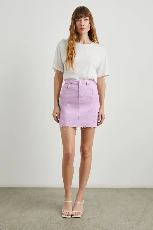 Sweet breath BRENTWOOD SKIRT - LILAC RAW HEM
