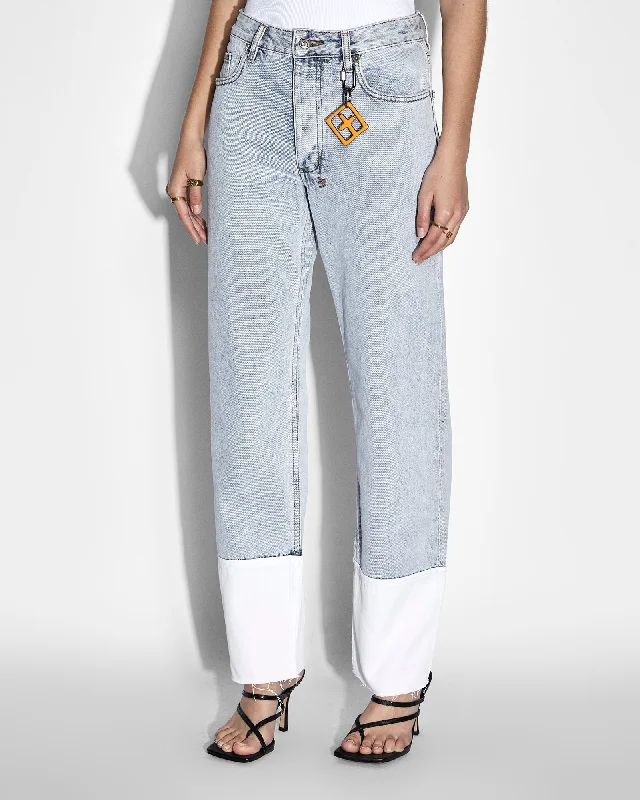 Printing decoration BROOKLYN JEAN MUSE CUFFED