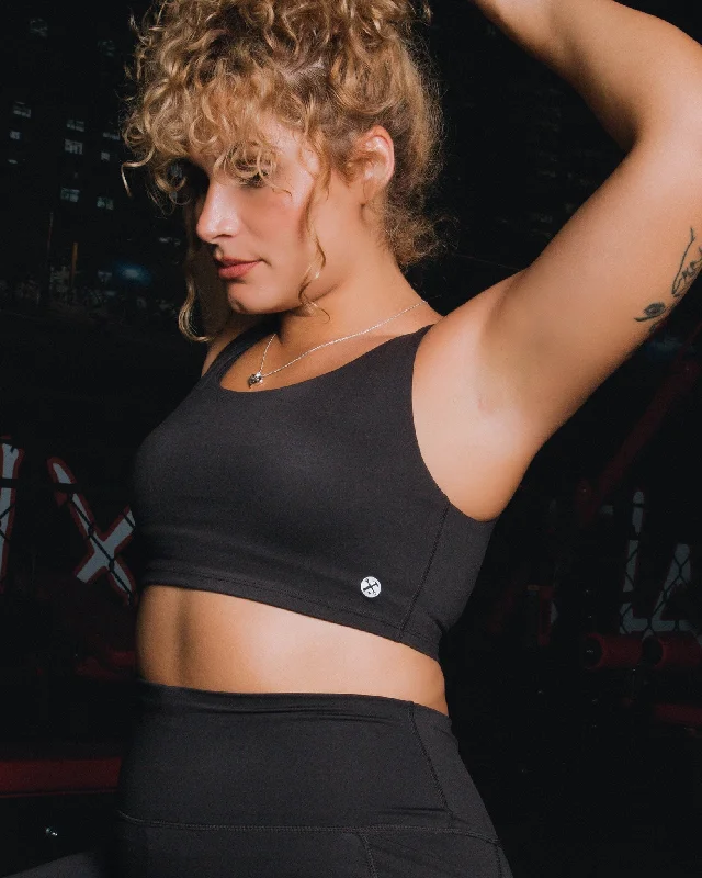 High-quality fabrics Fitness tank top Women's Classic Sports Bra - Black