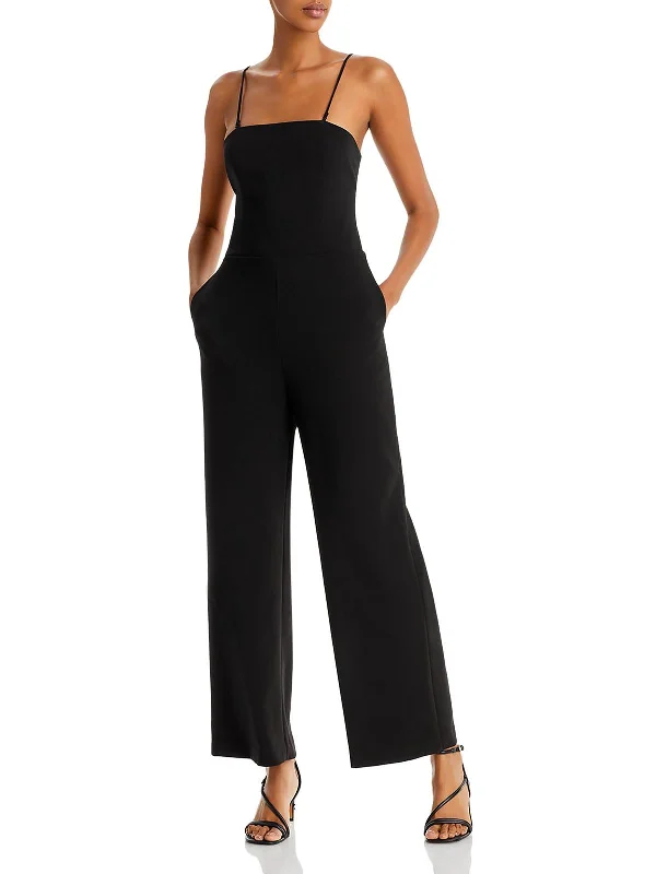 Single-shoulder Neck Design Party bodysuit Elisabetta Womens Wide Leg Open Back Jumpsuit Single-shoulder Neck Design Party bodysuit Elisabetta Womens Wide Leg Open Back Jumpsuit