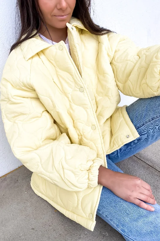 High-quality fabrics Hooded jacket Elyse Quilted Jacket Butter