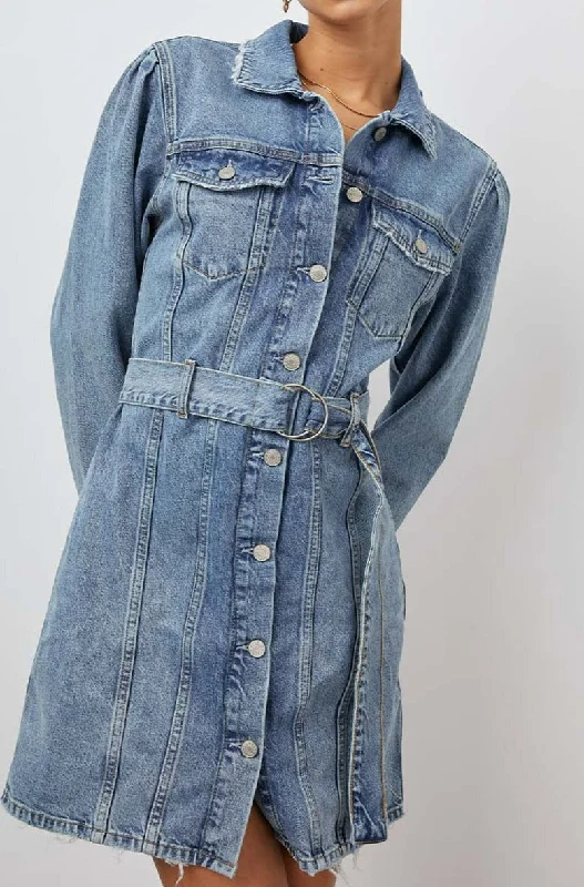 Slim Fit GRIFFITH DRESS - INDIGO CHARM