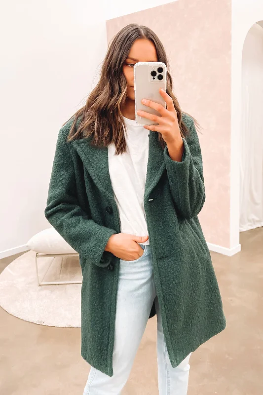 Classic style Military jacket Henderson Teddy Coat Green