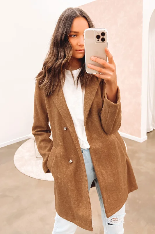 Boutique style Warm down jacket Jacinta Coat Tan
