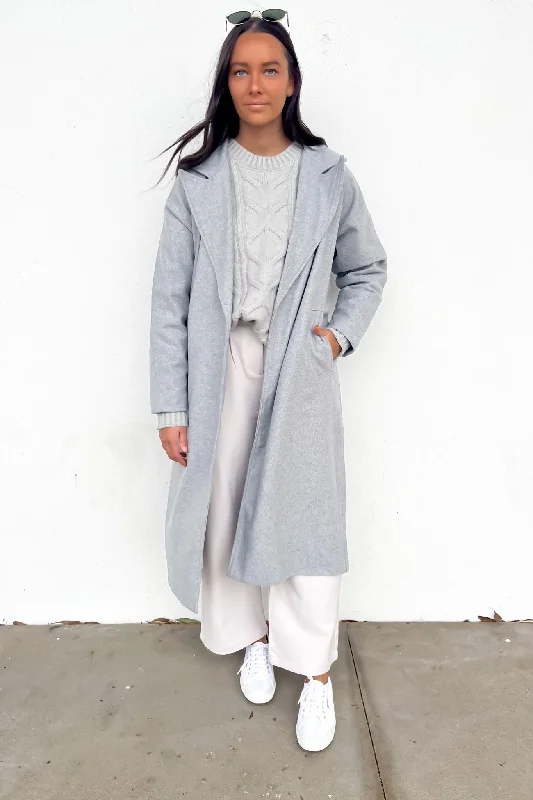Retro Literary Style Thermal puffer jacket Jai Coat Grey