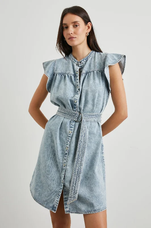 Street Show-off Style LETTA DRESS - FADED INDIGO