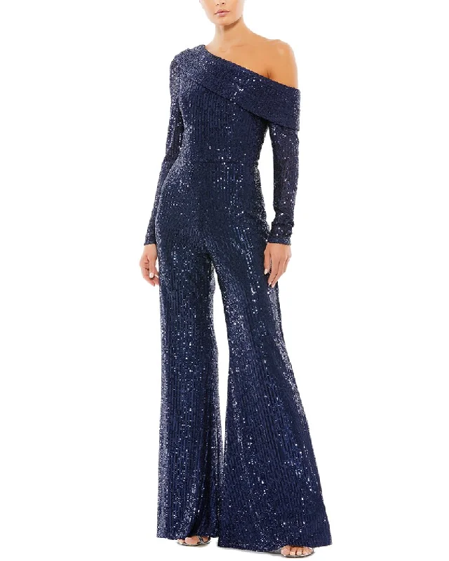 Cool Breeze At Night Floral lace bodysuit Mac Duggal Jumpsuit
