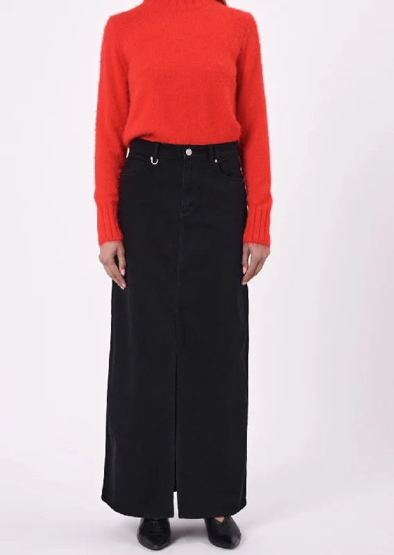 Elegant and noble Darcy Maxi Skirt Luxe Black