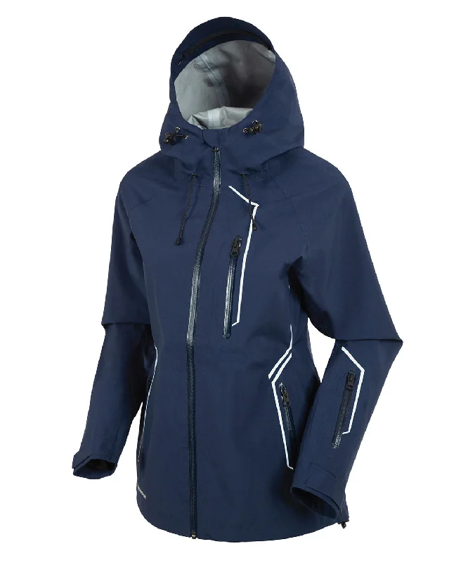 Sports Jumpsuit Structured blazer coat Women's Mia Zephal Max Hooded Rain Jacket