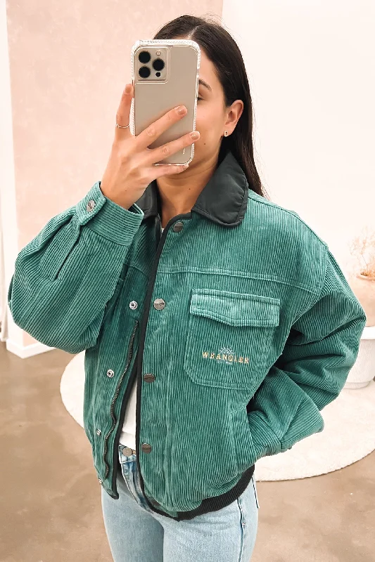 Short skirt design Heavyweight parka Sandy Bomber Mineral Cord