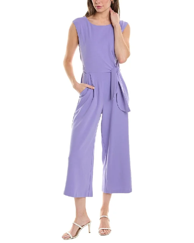 Retro Stripes Sequin bodysuit Tahari ASL Tie-Side Jumpsuit