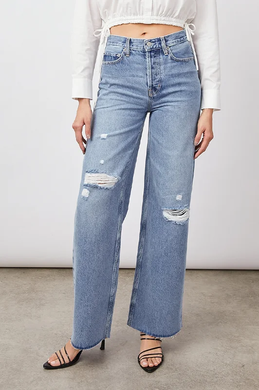 Customized Version GETTY WIDE LEG - BREEZY BLUE DISTRESS