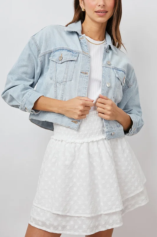 Fresh And Simple INDIO JACKET - FADED BLUE DISTRESS