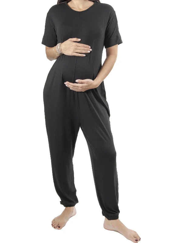 Noble Temperament Glam bodysuit The Jump'n Mama Womens Maternity Slouchy Jumpsuit