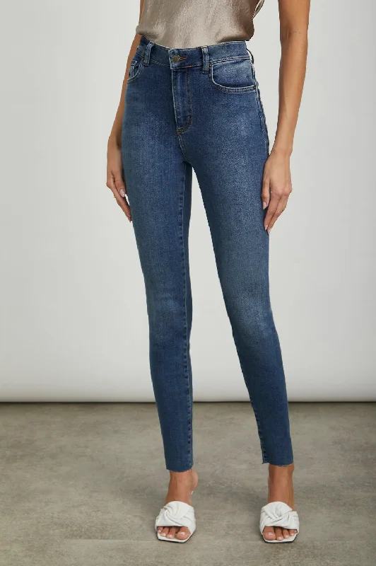 Elegant Style LARCHMONT SKINNY - HIGH RISE SKINNY - BALTIC BLUE