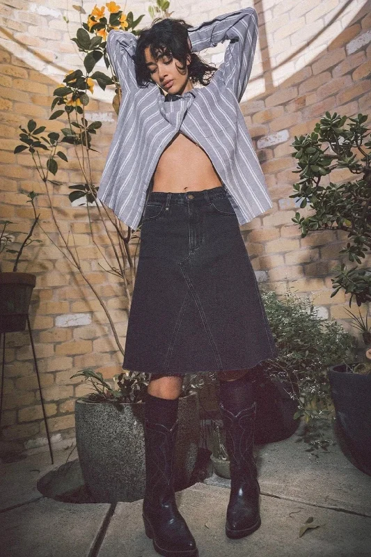 Fresh And Simple Cooper Skirt Aged Black
