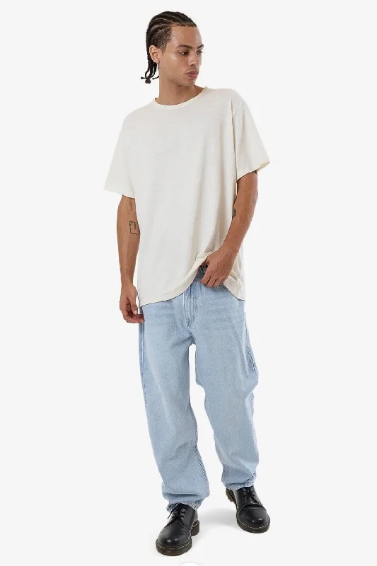 Street Personality Style Slacker Denim Jean Light Ash Blue