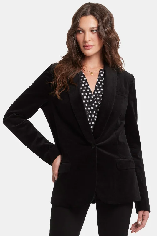 Boutique display Windbreaker jacket Tuxedo Jacket - Black
