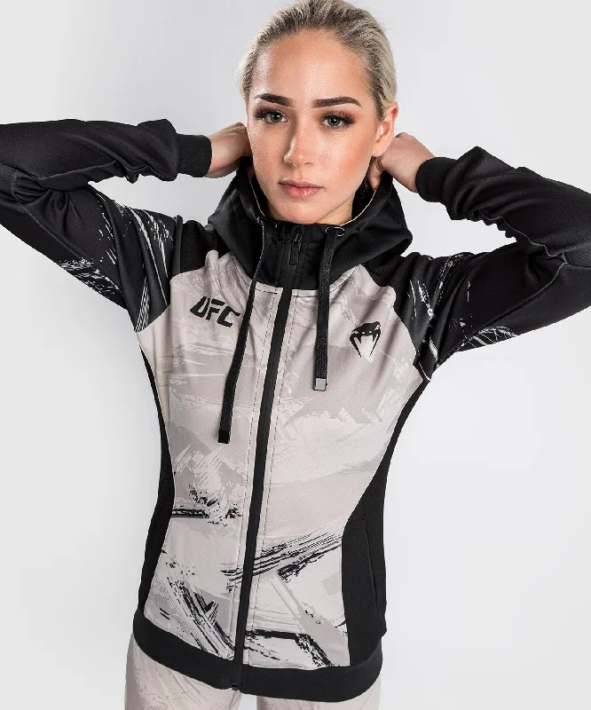 Innovative Design Trucker jacket UFC Venum Authentic Fight Week 2.0 Women’s Zip Hoodie - Black/Sand