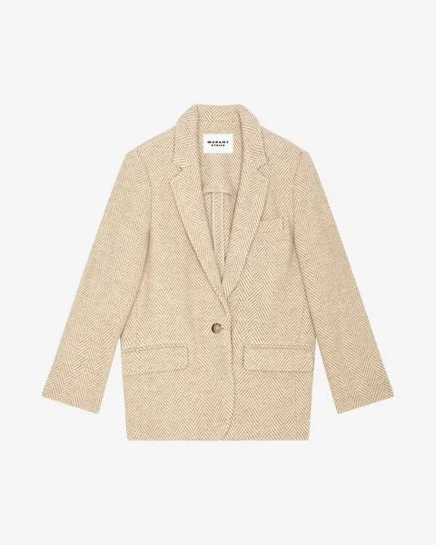 Trendy and versatile Military trench Veste en laine graphique CHARLYNE