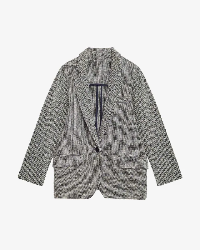 Elegant and noble Classic leather jacket Veste Charlyne