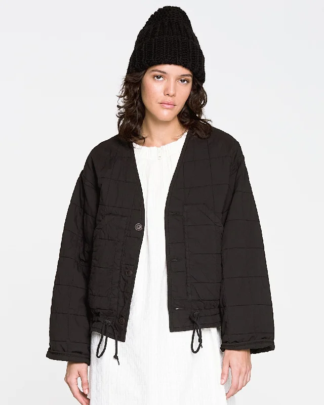 Sports Jacket Boxy-fit jacket G.o.D Reactor Jacket Cotton Quilt Black