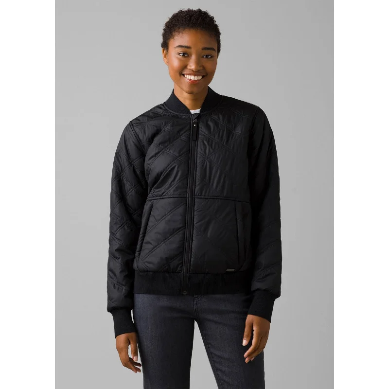 Street Style Cashmere blend coat Women's Esla Bomber Jacket