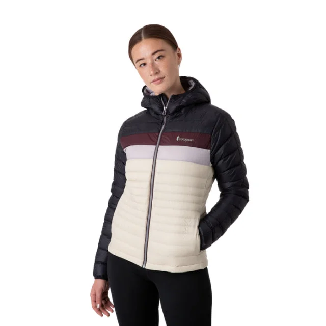 Retro Skirt Design Fitted trench coat Women's Fuego Hooded Down Jacket