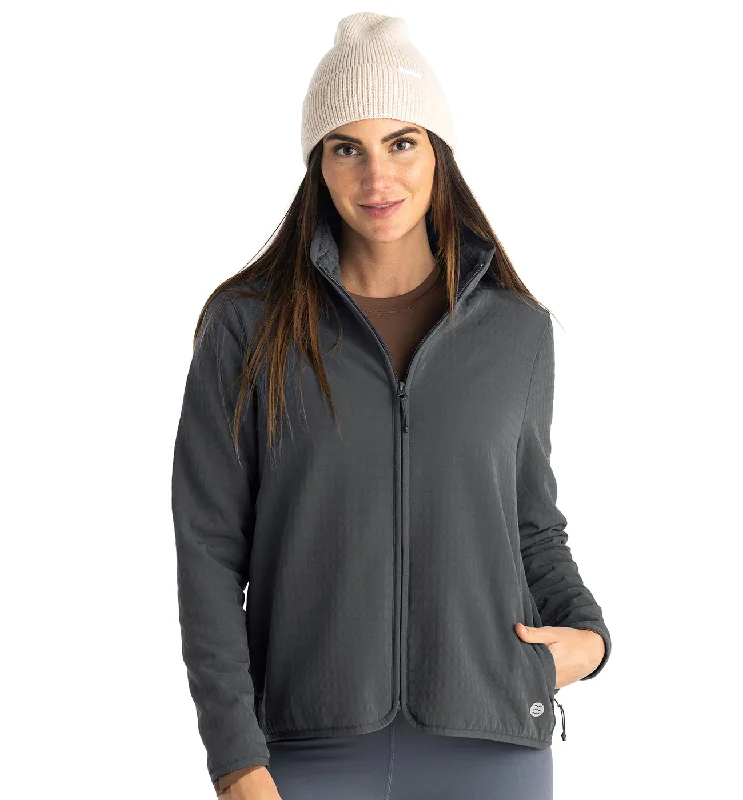 Warm and substantial Wool trench Women's Gridback Fleece Jacket