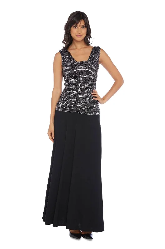 Street Style Suit Multi-color sequin dress R&M Richards 9159 Long Mother Of The Bride Dress