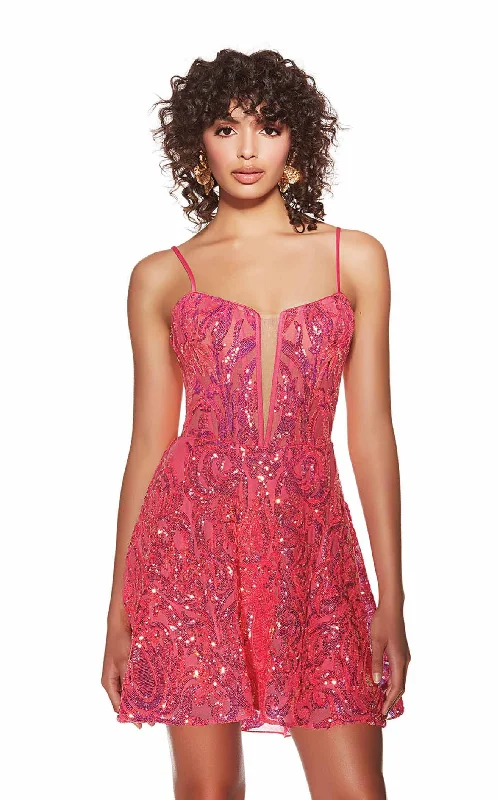 Street Letter Style Sequin bodycon midi dress Alyce 3768 Dress