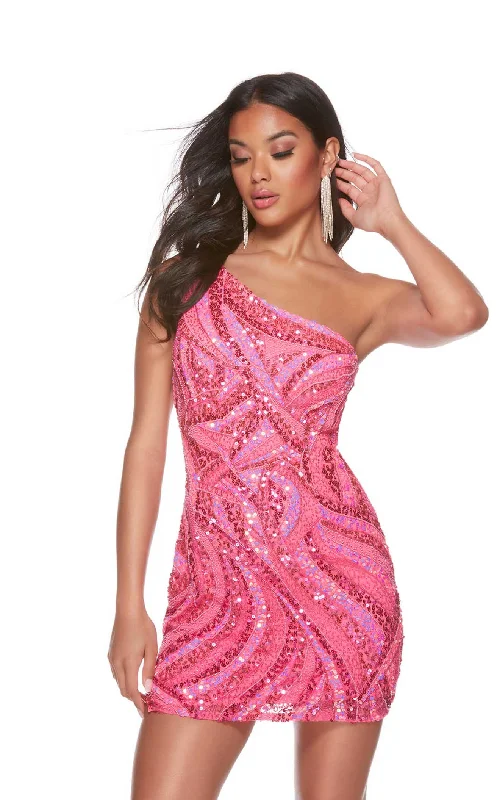 Nightclub Style Open-back sequin gown Alyce 4641 Dress