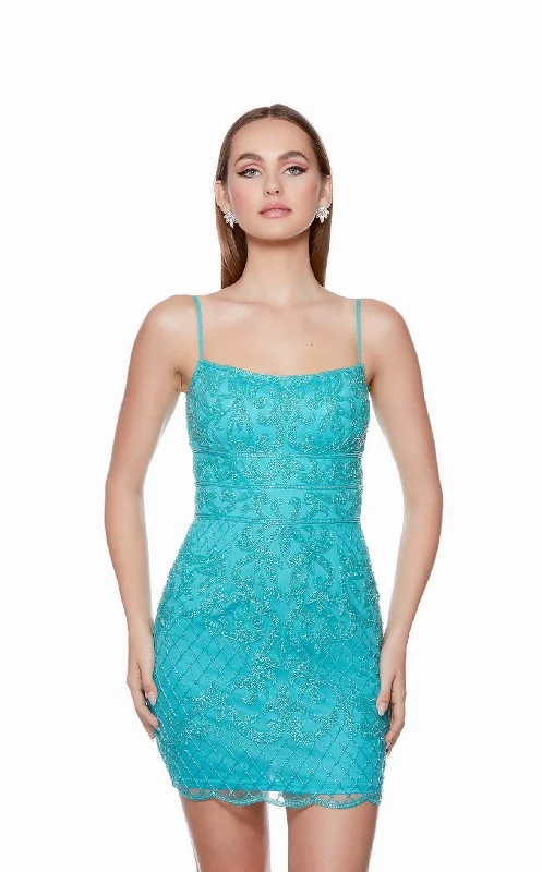 Advanced Customization Sequin chiffon gown Alyce 4660 Dress