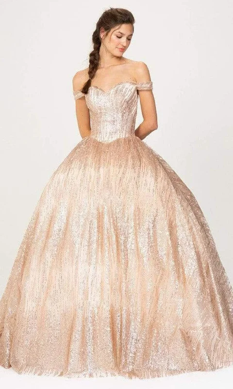 Exquisite workmanship Beaded bodice evening dress Eureka Fashion - 9616 Glittered Voluminous Ballgown