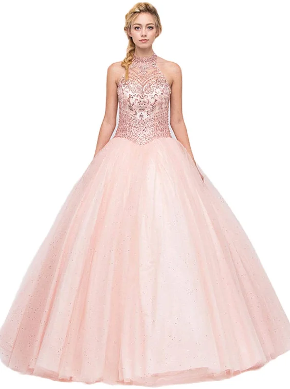 Sports litigation style Open-back gown Eureka Fashion - Beaded Illusion High Halter Evening Gown Sports litigation style Open-back gown Eureka Fashion - Beaded Illusion High Halter Evening Gown