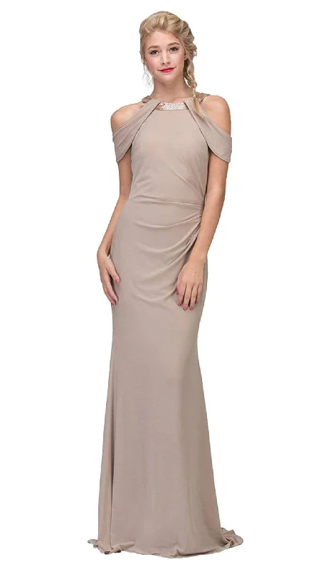 Nightclub Style Lace-up evening dress Eureka Fashion - Embellished Jewel Neck Satin Sheath Evening Dress Nightclub Style Lace-up evening dress Eureka Fashion - Embellished Jewel Neck Satin Sheath Evening Dress