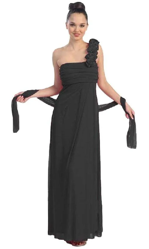Elegant And Lazy Satin halter evening dress Eureka Fashion - Rosette Strap Chiffon Matte Jersey Column Dress 1701 Elegant And Lazy Satin halter evening dress Eureka Fashion - Rosette Strap Chiffon Matte Jersey Column Dress 1701