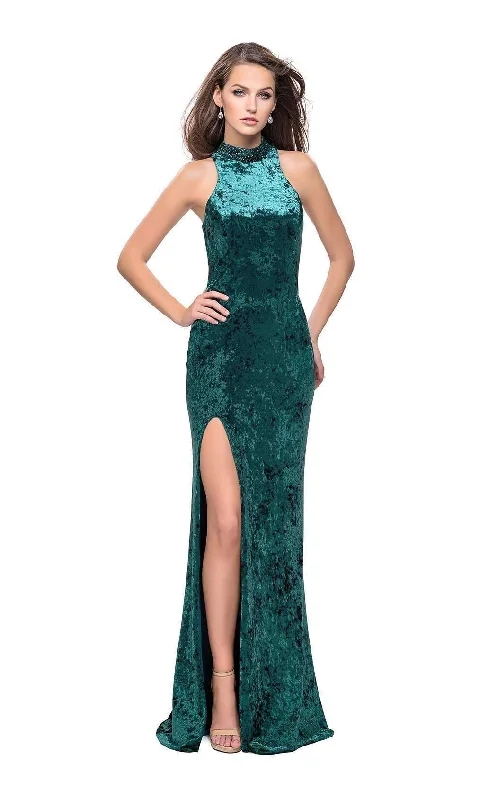 Street Graffiti Design Embellished lace dress La Femme 25783 Dress