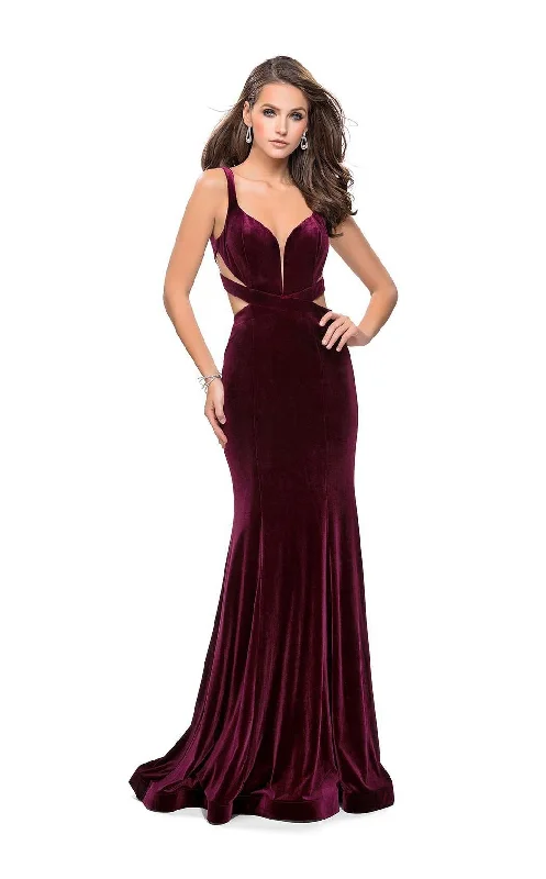 Literary Style Mermaid silhouette dress La Femme 25866 Dress