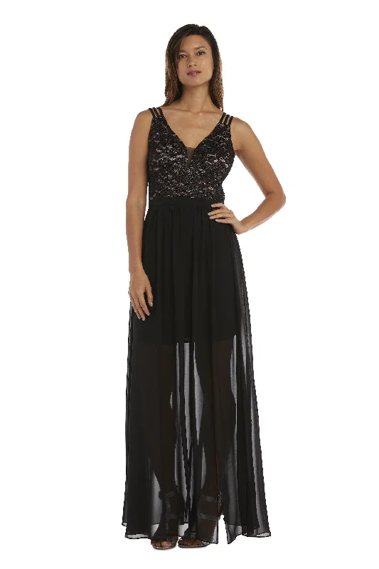 Sports Tights Mini sequin gown Morgan & Co 12664 Lace Bodice Long Formal Dress